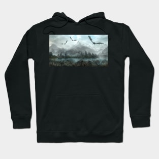 Three dragon in the mountains Hoodie